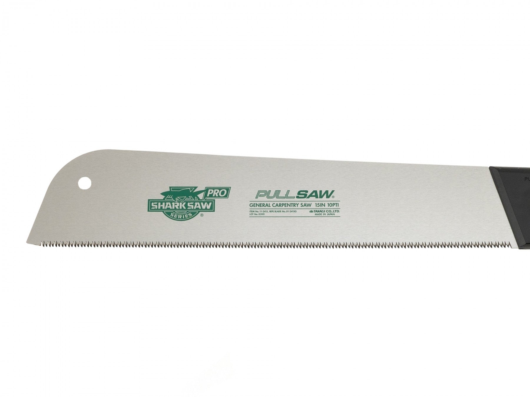 TAKAGI Shark Saw Pro 380mm Carpenter Saw - Coarse Cut Japanese Kataba for Woodworking